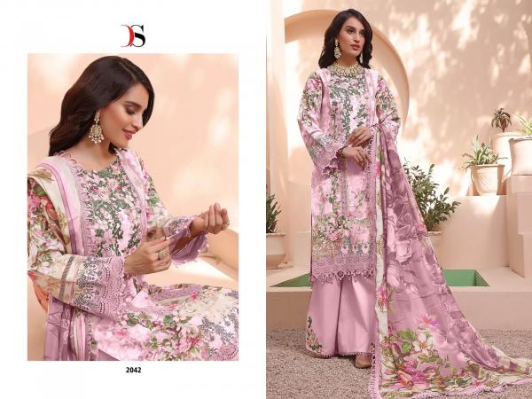 Deepsy Firdous Queens Court 3 Cotton Designer Pakistani Suit Collection